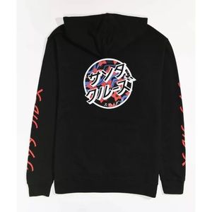 SANTA CRUZ Blossom Dot Black Hoodie